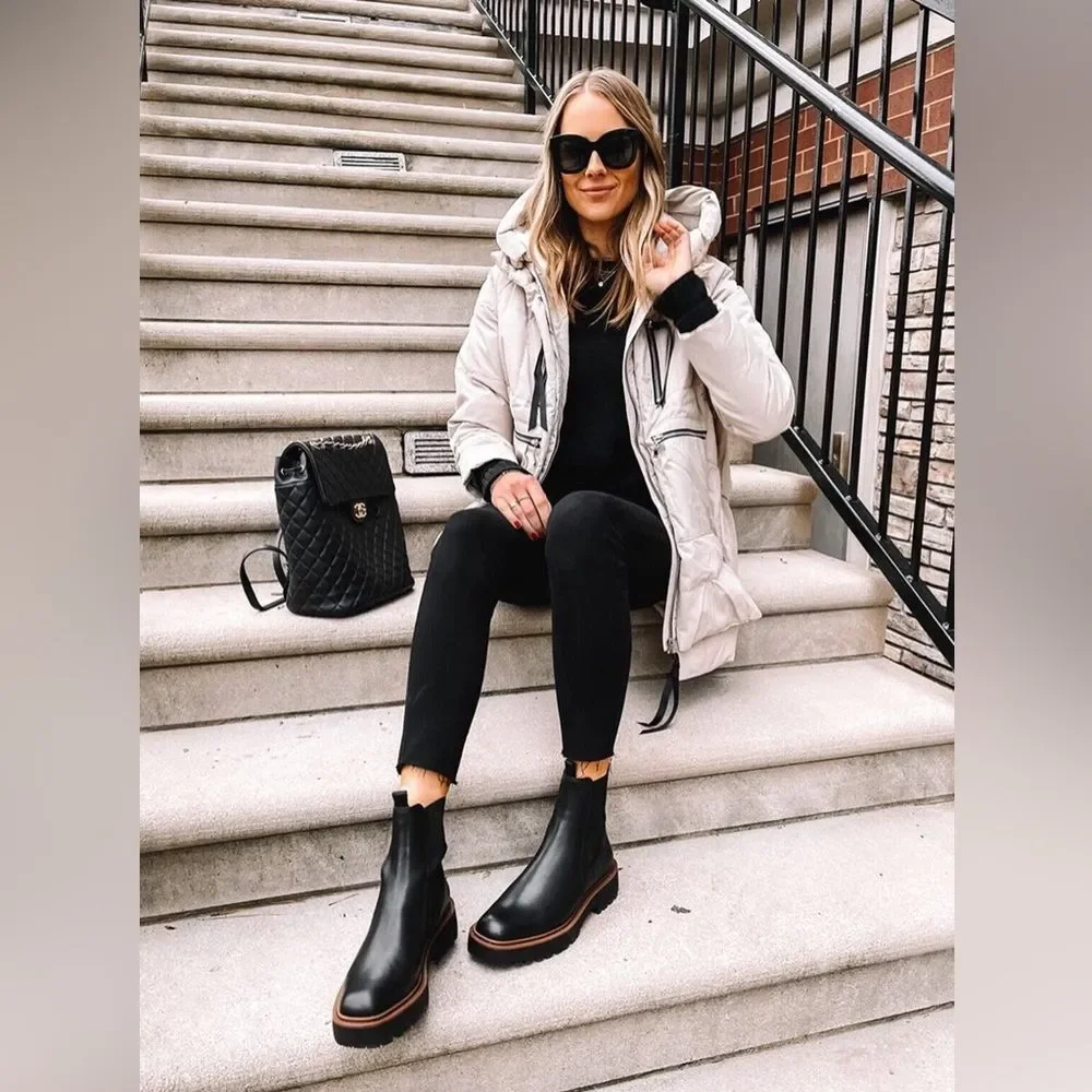 Sam Edelman Laguna Waterproof Lug Sole Chelsea Boot - Picture 3 of 12